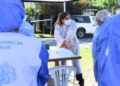 SE REALIZAN HISOPADOS EN LA PLAZA CARLOS GESELL