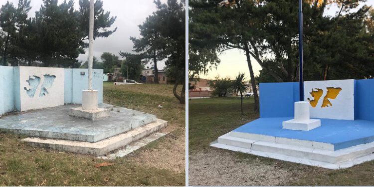 PENSANDO VILLA GESELL REACONDICIONÓ LA PLAZA MALVINAS