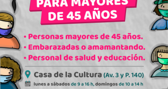 SE AMPLÍAN LOS GRUPOS POBLACIONALES PARA LA VACUNA LIBRE DE SEGUNDAS DOSIS