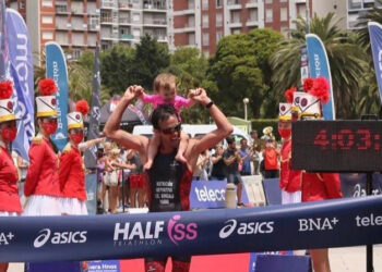PARDO SE SUBIÓ AL PODIO DEL MEDIO IRONMAN