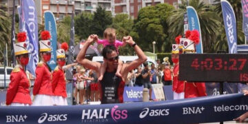 PARDO SE SUBIÓ AL PODIO DEL MEDIO IRONMAN