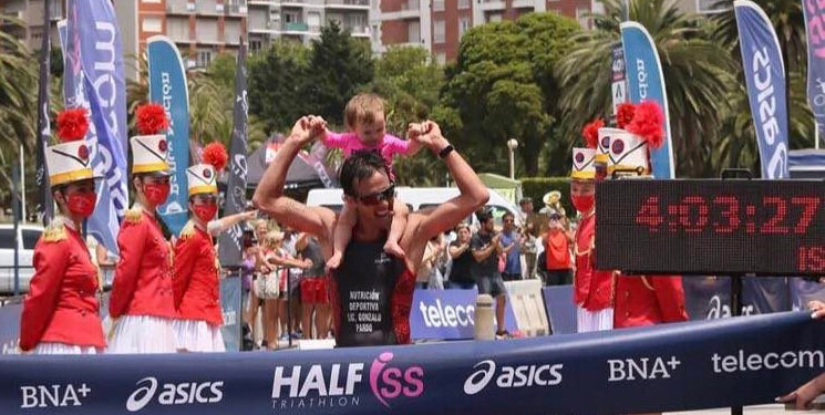 PARDO SE SUBIÓ AL PODIO DEL MEDIO IRONMAN