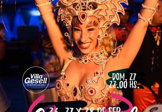 LLEGA EL CARNAVAL DE VILLA GESELL CON GRANDES PROPUESTAS ARTÍSTICAS