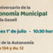 Acto por el  aniversario de la  autonomía municipal