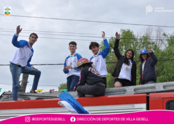 Gran Caravana de Bienvenida para la delegación geselina