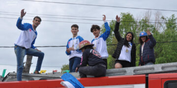 Gran Caravana de Bienvenida para la delegación geselina