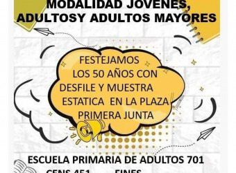 Educación de Adultos cumple 50 años: celebración en Villa Gesell