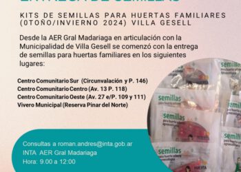 PROHUERTA: nueva entrega de semillas en Villa Gesell