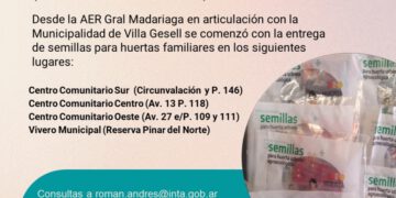 PROHUERTA: nueva entrega de semillas en Villa Gesell