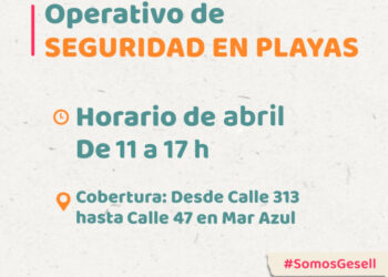 Modificación en el horario del servicio de Guardavidas