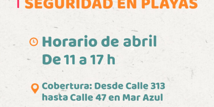 Modificación en el horario del servicio de Guardavidas