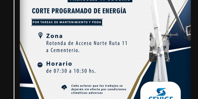 Miércoles 19 Corte de Energía