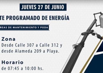 Corte de Energía jueves 27 de junio