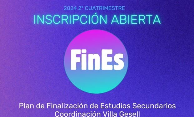 Inscripciones abiertas para el Plan Fines