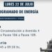Corte de Energía lunes 22 de julio