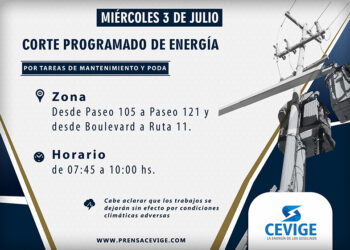 3 de Julio: corte de energía