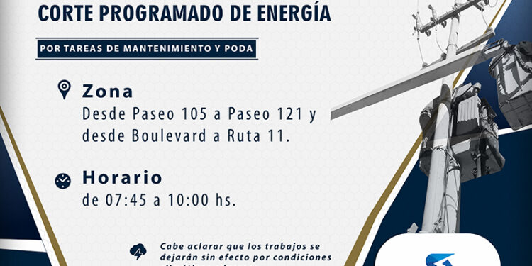 3 de Julio: corte de energía