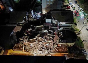 Se derrumbó gran parte del Apart Hotel Dubrovnik