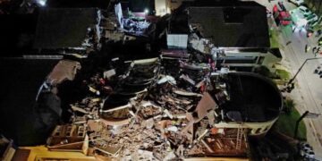 Se derrumbó gran parte del Apart Hotel Dubrovnik