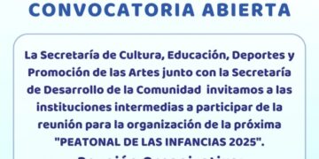SE ABRE LA CONVOCATORIA A PARTICIPAR DE LA “PEATONAL DE LAS INFANCIAS 2025”
