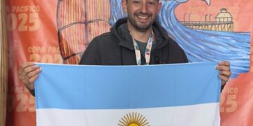 WAVESKI. Santander y Garófalo compitieron en Perú 