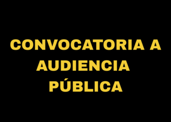 CONVOCATORIA A AUDIENCIA PÚBLICA