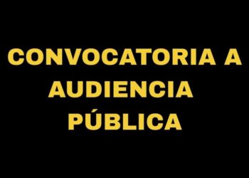 CONVOCATORIA A AUDIENCIA PÚBLICA