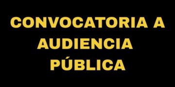 CONVOCATORIA A AUDIENCIA PÚBLICA