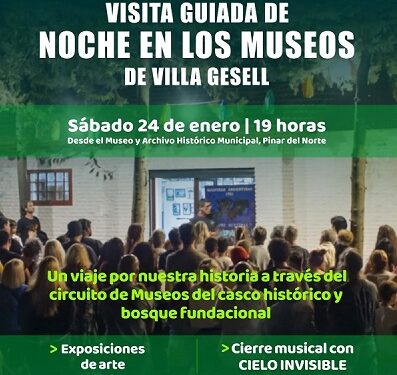 NUEVA VISITA GUIADA DE LA NOCHE DE LOS MUSEOS DE VILLA GESELL