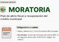 EL MUNICIPIO CONTINÚA CON EL PLAN DE MORATORIA PARA FACILITAR LA REGULARIZACIÓN DE TASAS Y CONTRIBUCIONES