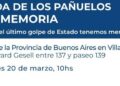 REPINTAN LOS PAÑUELOS DE LA MEMORIA EN VILLA GESELL EN CONMEMORACIÓN DE LOS 30.000 DETENIDOS-DESAPARECIDOS
