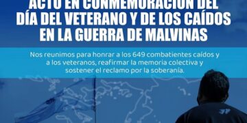 ACTO POR EL DÍA DEL VETERANO Y DE LOS CAÍDOS EN LA GUERRA DE MALVINAS