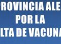 DRÁSTICA DISMINUCIÓN DE PROVISIÓN DE VACUNAS Y MEDICAMENTOS POR PARTE DEL GOBIERNO NACIONAL