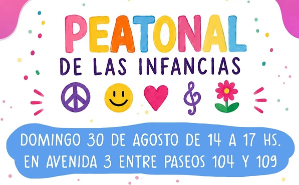 Ya se acerca la 3º edición de la peatonal de las infancias