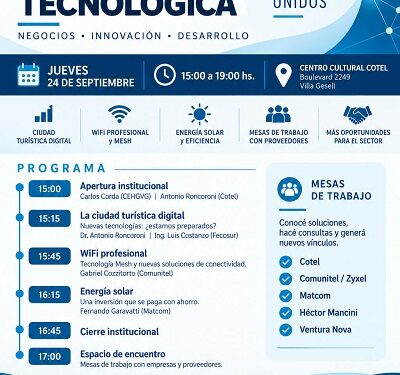 La Cámara Hotelera y Cotel realizarán una Cumbre de Actualización Tecnológica en Villa Gesell