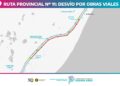 Atención: nuevo desvío por obras en Ruta Provincial Nº 11