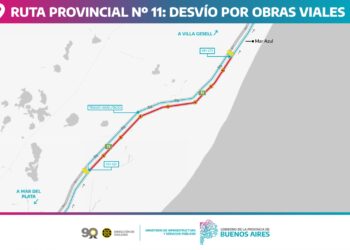 Atención: nuevo desvío por obras en Ruta Provincial Nº 11